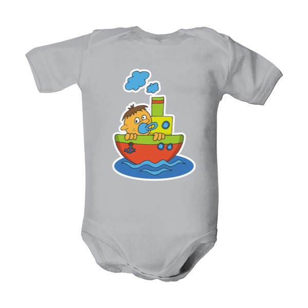 Dětské body  s potiskem Parník Sailor (Nejmenší)