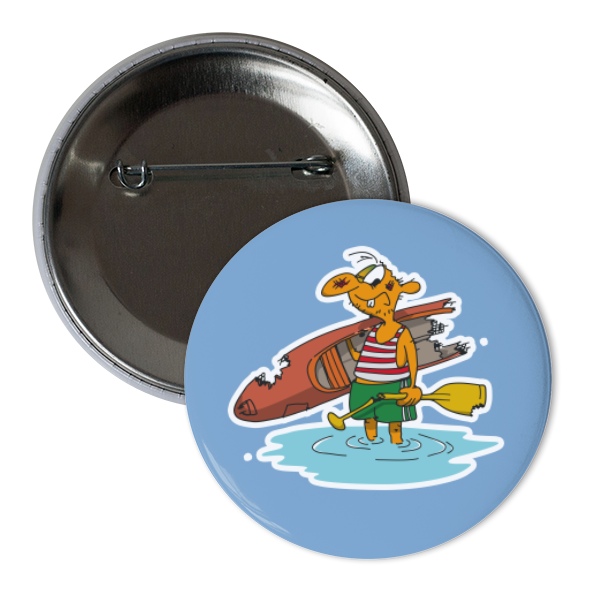 Odznáček  s potiskem Vodák Placka