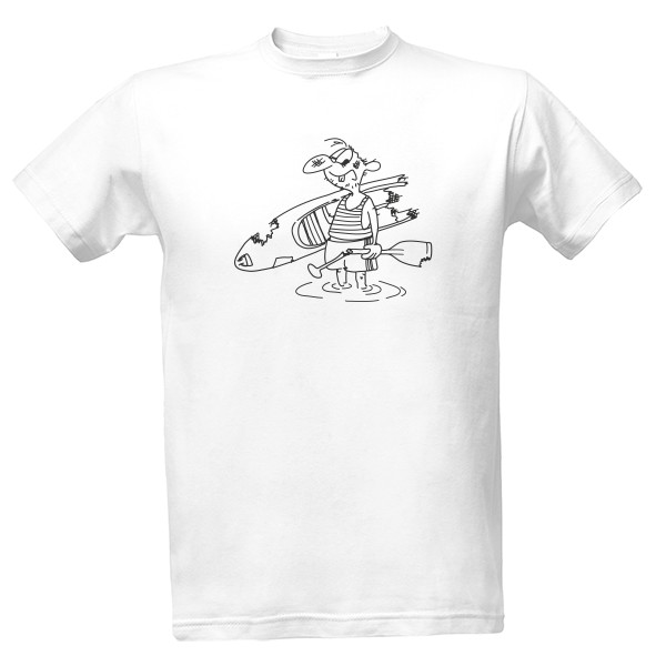 Tričko s potiskem Vodák ČB (Pánské)